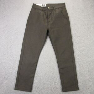 Bleu De Paname Wool Trouser Pants Mens size‎ 28x26 Button Fly Slack Chino France